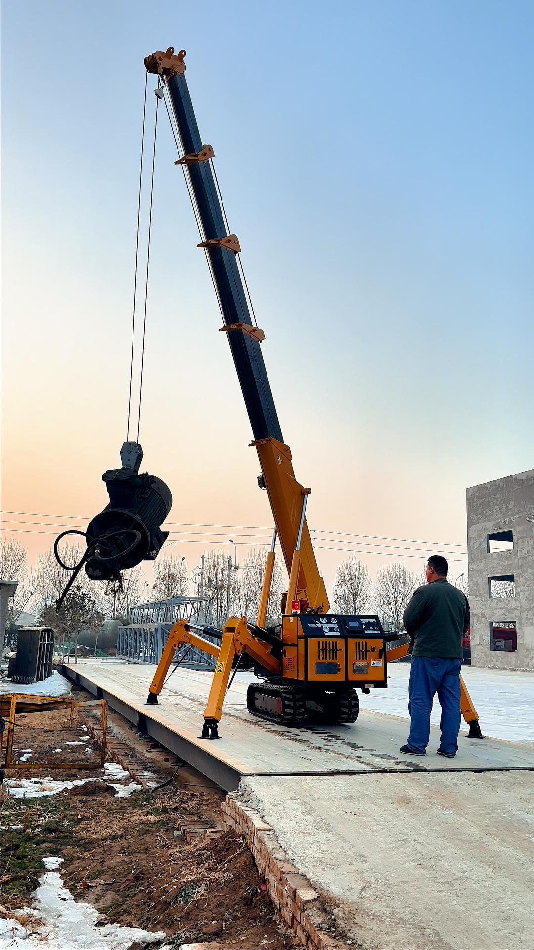 華鷹機械履帶式蜘蛛吊車的應用領域都有哪些